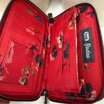 Lug Red Quilted Wristlet Bag with Floral Design Photo 6