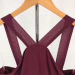 Lulus Lulu’s Forevermore Burgundy Skater Dress Halter Neck NWT size Small Photo 4