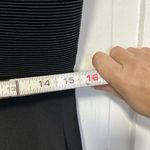 Vintage Silk Black bodycon midi slip dress with bodice ruching and back slit M Size 10 Photo 10