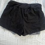 Women Size XS WORKOUT SHORTS WITH SPANDEX INNER LAYER Black Photo 2