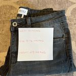 Special A  distressed raw hem skinny jeans size 3 charcoal denim Photo 6