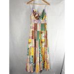 Alice + Olivia  Karolina Tie Front Maxi Dress in Vintage Summer Lavender Fields Photo 2