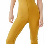 Free People Free‎ People Movement All Star Onesie Jumpsuit Alchemy Yellow Size Medium Photo 0