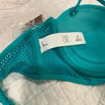 BP Teal Green White Chevron Geometric Zig Zag Bikini Top Size XS Small NEW w/TAG Photo 5