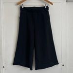 Frank & Eileen  Crop Wide Leg Sweatpants black elastic fall casual tee lab $168 Photo 1