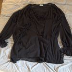 Topshop cut out tie neck chuck on in black Photo 3