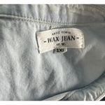 Wax Jean ‎ Women's Light Blue Long Sleeve Button-Down Bleach Shirt Sz 1X Western Photo 3