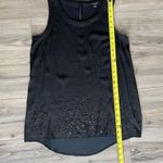 Vera Wang Tank Top Satin Sequins Small Photo 4