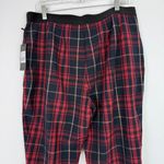 NWT Neiman Marcus Red Tape Plaid Pants Elastic Waistband Red Size XL NEW Photo 7