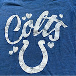 NFL Team Apparel  Women’s Indianapolis Colts Slim Fit Blue T-Shirt - Size S - EUC Photo 3