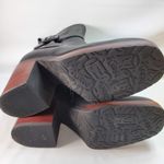 Kork-Ease Korks Marci Boots Black Block Heel Platform Women's 7.5M Wrap Strap‎ Booties Photo 7