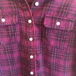 Mossimo purple plaid button down shirt S Size undefined Photo 3