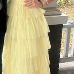 Yellow Formal Dress Size M Photo 0