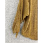 Max Studio Women's Round Neck Blouse Size XS Scrunch Sleeve Burnt Orange Photo 6