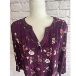 Monday Fun Women’s NWOT Floral Print Casual 3/4 Sleeve Blouse Size Small Photo 1