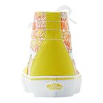Vans Floral Yellow and Orange Sneakers UNISEX MEN 5.5 WOMEN 7 Photo 2