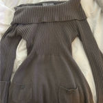 off the shoulder sweater dress/top Gray Size XL Photo 0