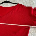 Love by Design ✨  Red Ruffle Sleeve Cropped Knit Sweater Small Photo 6