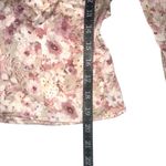 Lush Clothing NWT Lush Floral V-Neck Long Sleeve Open Cut Out Back Satin Blouse SMALL Photo 7