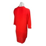 H&M  Orange Henley 3/4 Sleeve Patch Pockets Mini Pull On Casual Shirt Dress Sz 4 Photo 2