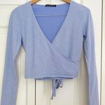 Brandy Melville Coco Long Sleeve Floral Wrap Top Photo 0