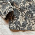 Charter Club Grey & Cream Floral Tapestry Coastal Grannycore Trucker Jacket - XL Photo 1