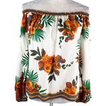 Flying Tomato  Crop Top Large L Top Off Shoulder Floral Boho Photo 0