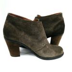 Lucky Brand  Mickie Grey Suede Heeled Buckle Booties Photo 2