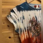 Rainbow Sandals Vintage Y2K Size Small Butterfly Moth Tie Dye Retro Psychedelic Baby Tee Photo 2