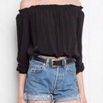 Brandy Melville Black Off the Shoulder Maura Top Photo 1