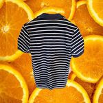 Lacoste Blue and White Striped Polo Size 3‎ Photo 3