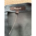 Madewell  Smoky Spruce Erika Satin Shift Mini Dress Size S Photo 6