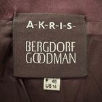 Akris dark purple pencil skirt size 14 Photo 3