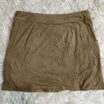 Wrangler Faux Suede Button Front Tan Mini Skirt L, Studded Western Rodeo Photo 3