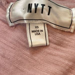 Nytt distressed sleeveless asymmetrical t- shirt top blush pink Sz XS runs large Photo 8