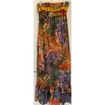 Eyeshadow  Strapless Ruffle Maxi Dress Photo 2