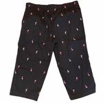 White Stag Retro Margarita Embroidered Capri Clam Digger Pants 12 Photo 4