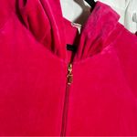 Juicy Couture Y2K Pink Velour Rhinestone Embellished Tracksuit Jacket Pant Set M Photo 4