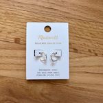 Madewell NEW Demi-Fine Freshwater Pearl Hoop Earrings Photo 1