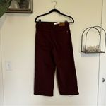 Judy Blue NWT Dark Maroon High Rise Waist Wide Leg Cropped Jeans Size 7/28 Photo 1