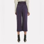 Derek Lam  10 Crosby Blue Navy Striped Satin Culottes Pants Size 00 Photo 11