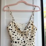 ASTR The Label spotted cowl neck fit & flare mini dress in cream & blacksize S Photo 1