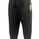Summersalt NWT The Softest French Terry Tie Waist Pant in Black Pockets sz. L Photo 1