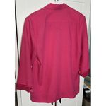 Maggie Lawrence Women's Blazer Jacket 1 Button Long Sleeve Padded Shoulders Sz S Pink Photo 5