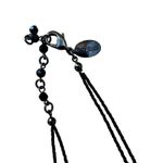 White House | Black Market Gothic Romance Y2K Black Glass Rhinestone Necklace Photo 2