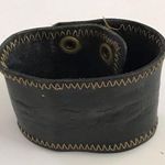 Leather Snap Cuff Brown Photo 0