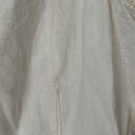 ASOS denim jumpsuit oatmeal wide leg straight beige lineny sleeveless pockets Photo 10