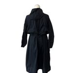 Athleta NWOT   Black Hooded  Longline Parka Rain Jacket Full Zip t Lightweight Photo 3