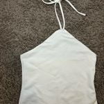 Lovers + Friends  White Halter Bodysuit Photo 1