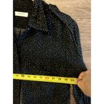 Equipment  Femme Women Sz Large Blouse Button Down Polka Dot Black Preppy Classic Photo 4